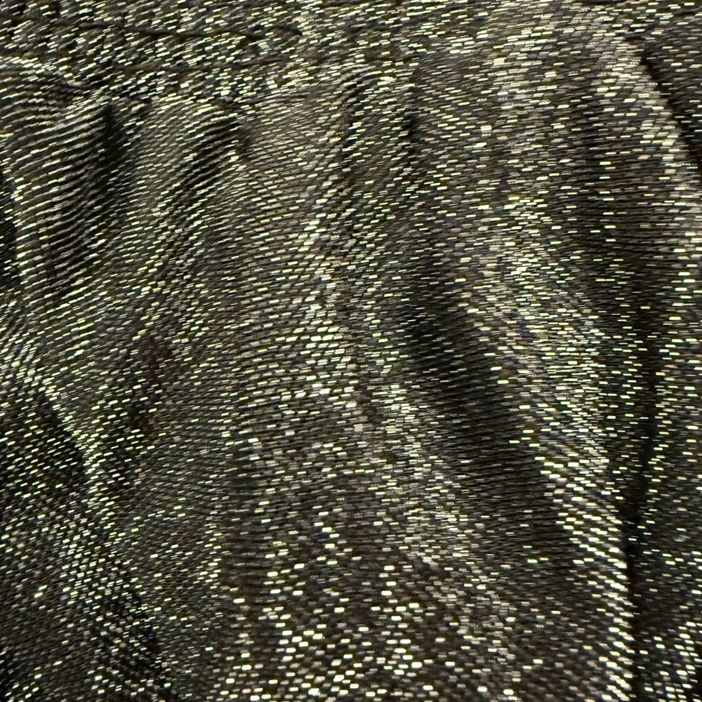 NWT Ramy Brook Pleated Athena Pants Black with Silver Metallic Knit Wide-Leg - Picture 4 of 8